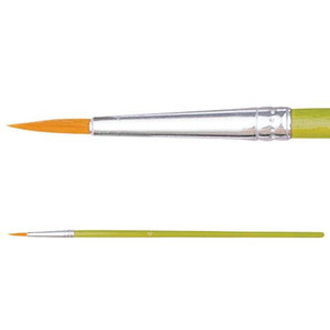 Budget Taklon Round Brushes Pack of 10 - #4