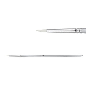 Zart Dynamic Taklon Round Brushes - # 0 (2.5mm)