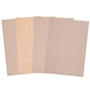 Corrugated Natural Card A4 Pack of 20