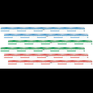 Transparent Metre Ruler 6 pc
