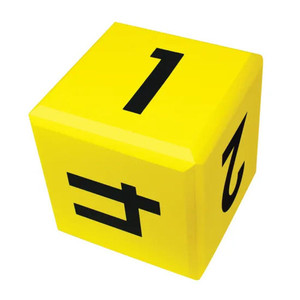 Dice: 6 Face Number Foam 200 mm