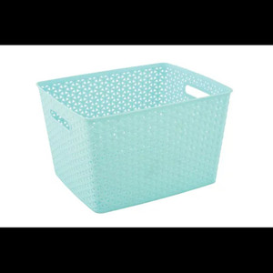 Storage Basket Knotted Large Teal