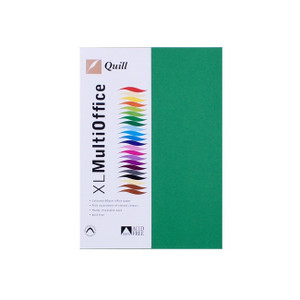 Quill Coloured Paper 80gsm A4 - Emerald, Pack of 100 (90056)