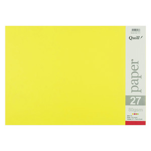 Quill Coloured Paper 80gsm A3 - Fluoro Assorted, Pack of 150 (95184)