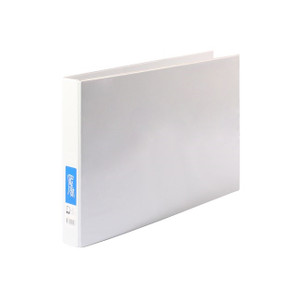 Bantex Insert Ring Binder Landscape A3 4D Ring 25mm - White (2792-07)