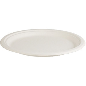 6" / 152mm ROUND PLATE - SUGARCANE, Carton of 1000
