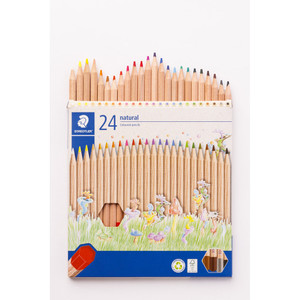 Staedtler 143 Natural Coloured Pencils - Assorted Box of 24