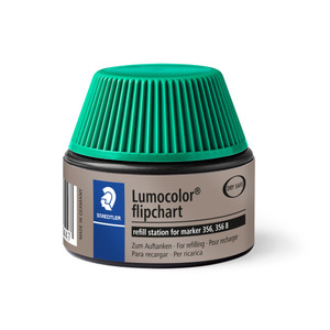 Staedtler 488 Lumocolor Refill Pot Flipchart 30mL - Green, Each