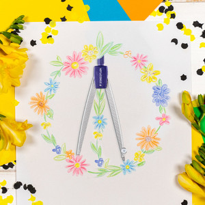 Staedtler 550 Noris School Compass - With Centre Wheel, Each