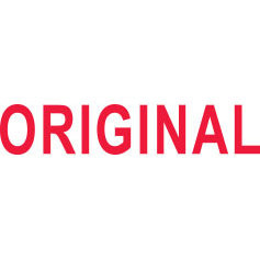 Shiny Pre-Inked Stamp - "ORIGINAL" Solid Text - Red