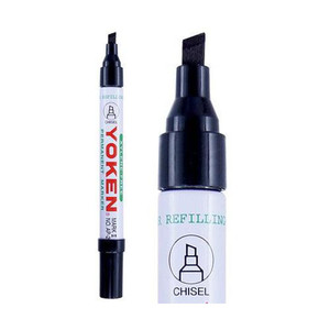Yoken Markers Chisel Black 12's