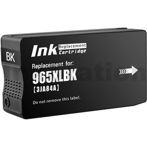 HP 965XL Compatible Black High Yield Inkjet Cartridge 3JA84AA - 2k Pages
