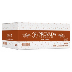 Provada MULTIFOLD TOWEL, TAD 23cm x 23cm 16 packs of 200, 3200 sheets