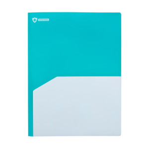Marbig Professional Antimicrobial 4-Pocket Folder A4 Polypropylene Blue, Each