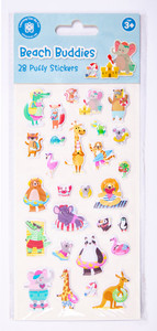 Beach Buddies - Puffy Sticker Set