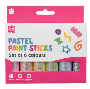 Eductaional Colours Paint Sticks Pastel Set of 6