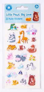 Little Paws, Big Love - Puffy Sticker Set