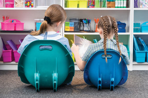 School Floor Chair - Green,  Set of 4