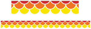 Warm Tones Scallops Border
