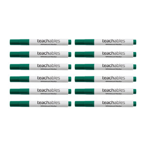 Teachables Whiteboard Marker Bullet - Green, Each