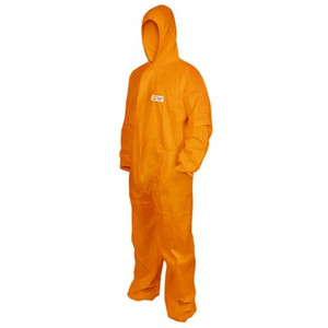 Shield Right Disposable Coveralls SMS Type 5-6 Orange Large, Each
