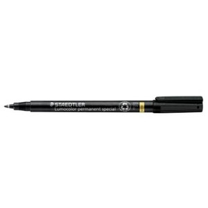 Staedtler 319 Lumocolor 0.4mm Permanent Marker - Special Black, Box of 10