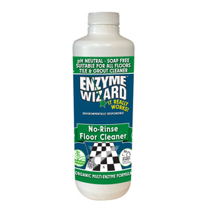 Enzyme Wizard No Rinse Floor Cleaner - Empty Bottle - 1L Round, Each