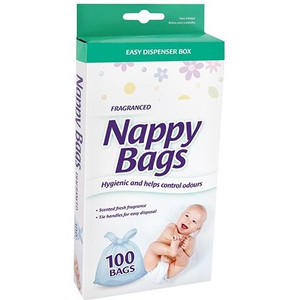 Fragranced Nappy Bag, Dispenser Box of 100