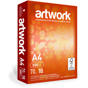 Artwork A4 Copy Paper 500 Sheet Ream 160 CIE 70gsm FSC Certified