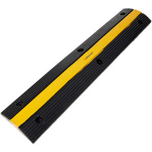 Rubber Floor Bunding (Black and Safety Yellow) Middle Section 1000 (L) x 200 (W) x 40mm (H) x 7.5Kg, Each