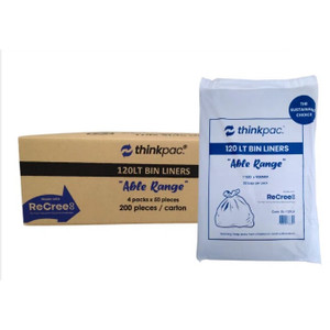 120L “Able” Range Bin Liner Carton of 200