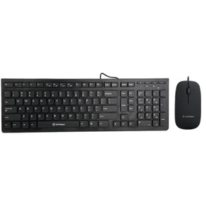 Rotanium WOC02 Wired Office Desktop Keyboard + Mouse Combo