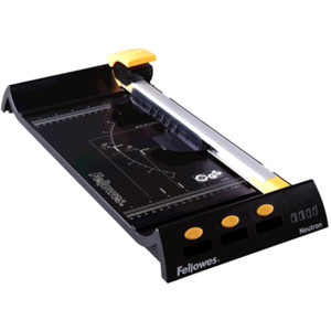 Fellowes Trimmer Neutron - A4 with 10 Sheet Capacity and 2 Yr Warranty - Black/Silver, Each