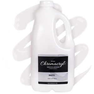 Chromacryl Acrylic Paint 2L Bottle - White, Each
