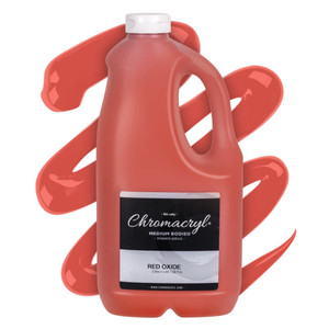 Chromacryl Acrylic Paint 2L Bottles - Red Oxide, Each