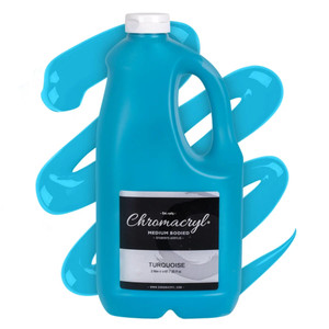 Chromacryl Acrylic Paint 2L Bottles - Turquoise, Each