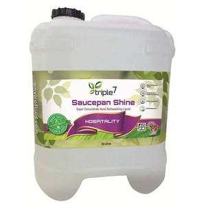 Triple7 AASAUS-20 Saucepan Shine Hand Dish Washing Liquid 20L, Each
