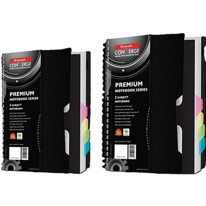 5 Subject Tab PP Cover 300 page Notebook A5 Size 14cm X 21.6cm 70gsm Premium Paper