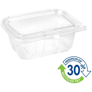710mL/24oz ECO+StaySafe Tamper Proof Hinged Lid Container, Carton of 200