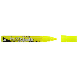 TEXTA LIQUID CHALK MARKER Wet Wipe Bullet 4.5mm Nib Yellow