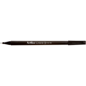 ARTLINE SUPREME FINELINER PENS 0.4mm Black Pack of 12