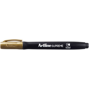 ARTLINE SUPREME MARKERS Metallic Gold Pack of 12