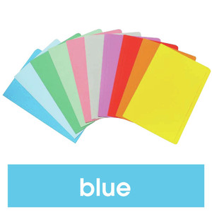 MARBIG COLOURED MANILLA FOLDER FOOLSCAP Blue 1108101 (Box of 100)