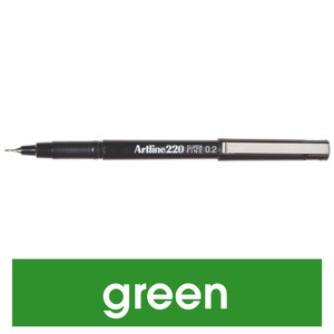 ARTLINE 220 0.2 PEN GREEN 122004