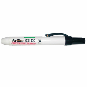 ARTLINE CLIX RETRACTABLE WHITEBOARD MARKER Bullet Black 157301