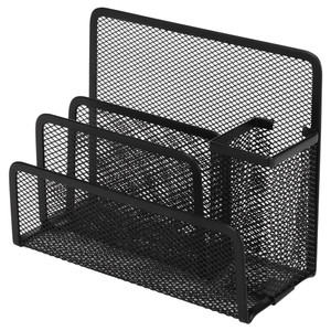 ESSELTE MESH DESK ORGANISER METAL Black 48459