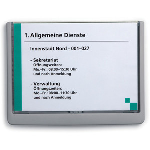 DURABLE CLICK SIGN 210x149mm A5 Grey *** While Stocks Last ***