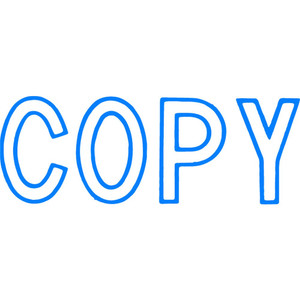 XSTAMPER - 1 COLOUR - TITLES A-C 1006 Copy Blue
