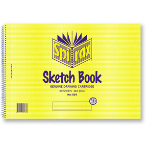 SPIRAX A4 534 SKETCH BOOK A4 20 Leaf 212x297mm