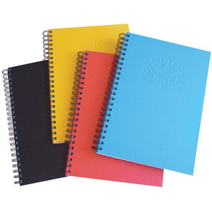 SPIRAX 511 NOTEBOOK HARDCOVER 100 Leaf 225x175mm 56511A Assorted Pack of 4